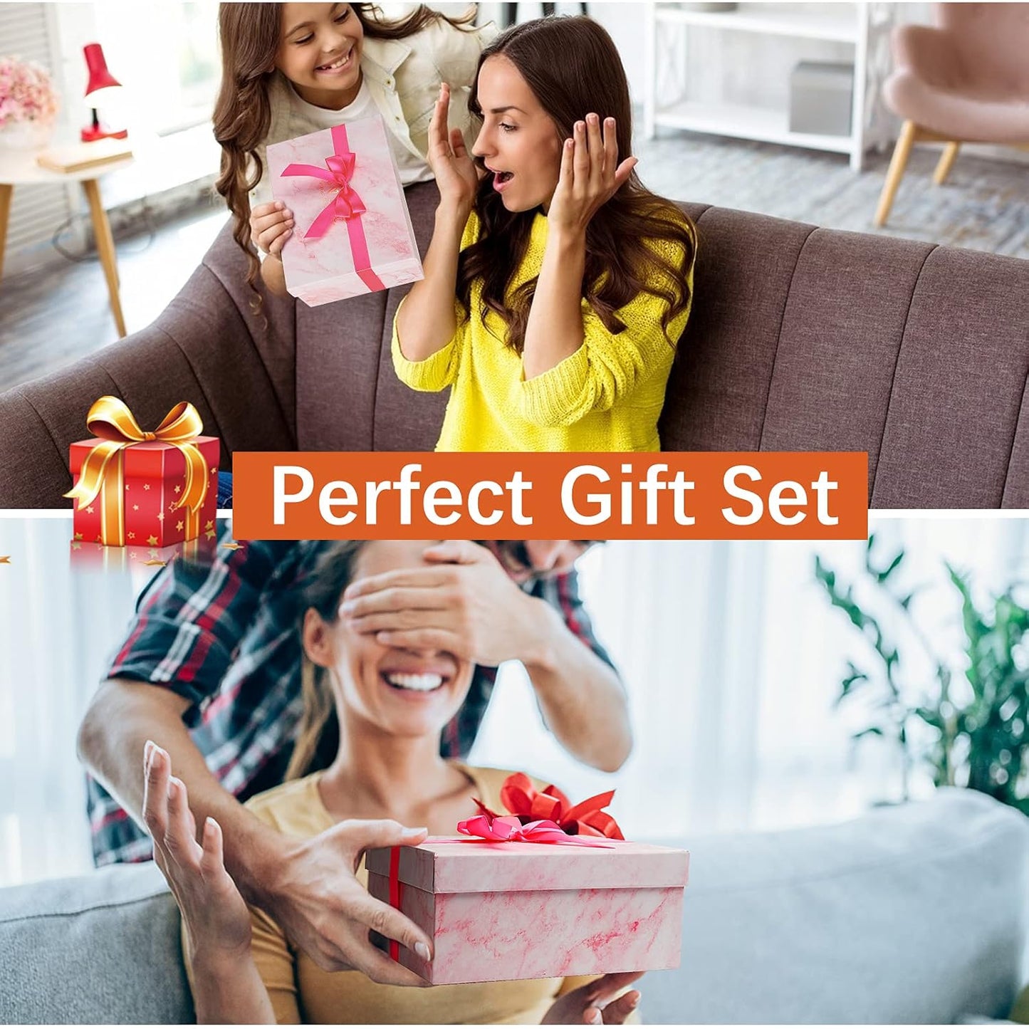 Birthday Gifts for Women, Unique Christmas Gift Baskets for Her, Female Happy Relaxing Spa Gifts Surprise Presents for Mom, Grandma, Wife, Sister, Daughter, Friend, Coworker