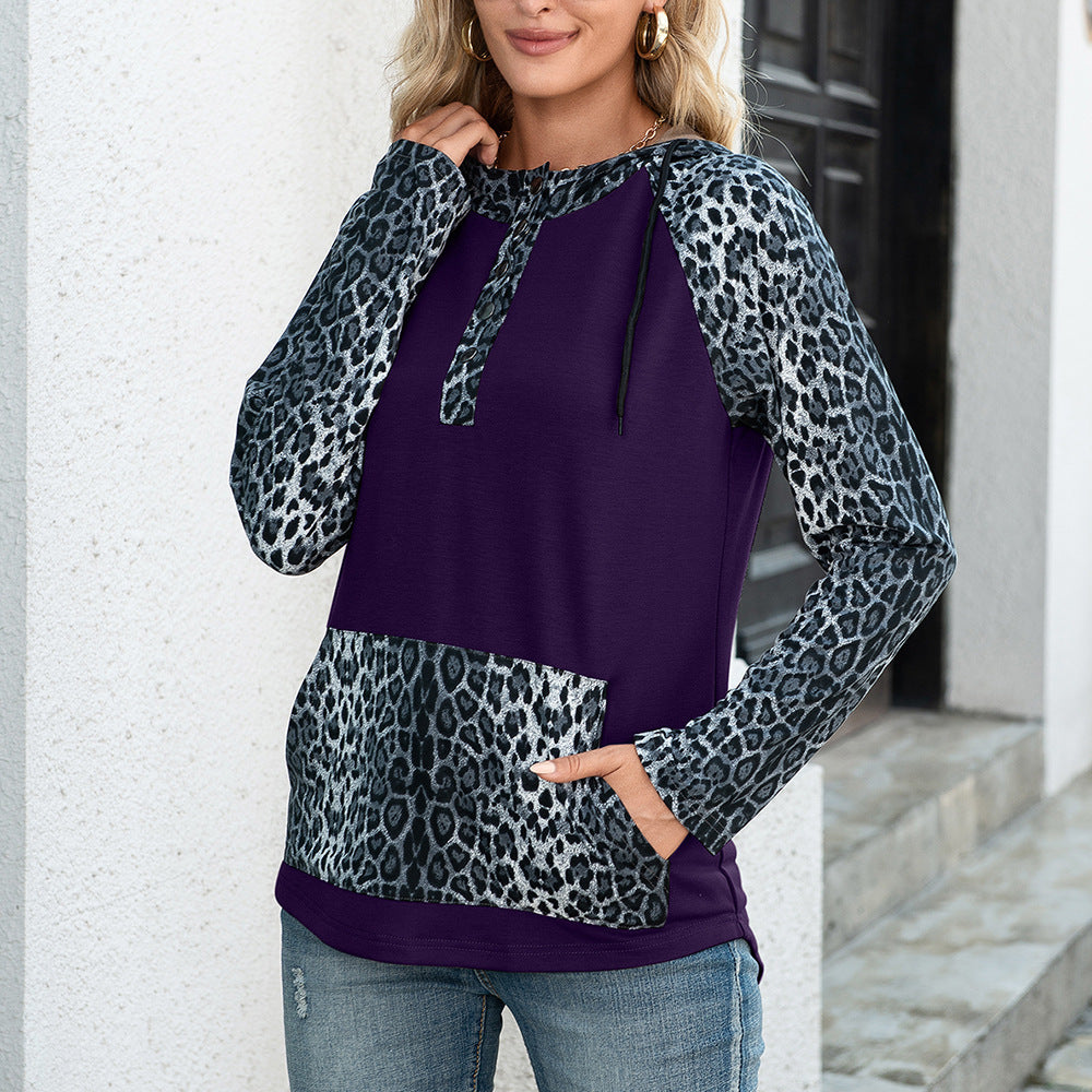 Leopard Print Hooded Long Sleeve 2-Pack