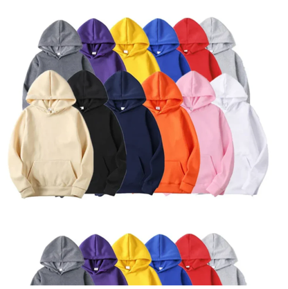 Solid Color Pullover Hooded 3-Pack