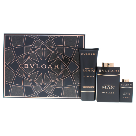 Bvlgari Man In Black Eau De Parfum 3 Piece Gift Set