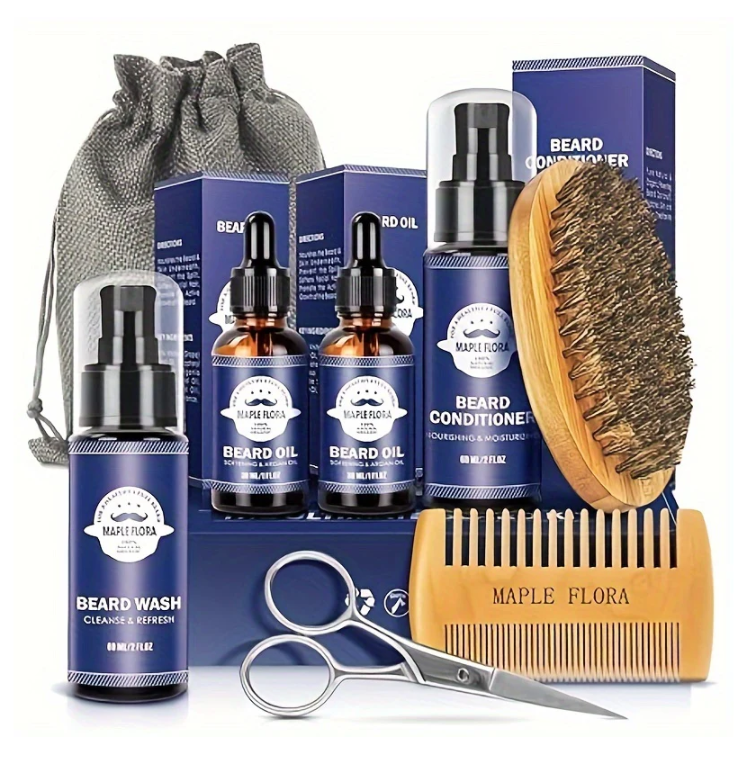 Gift Set for Beard Maintenance, Up-keep Beard Products