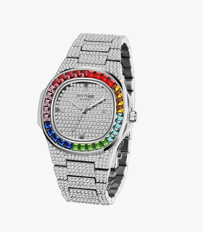 Colorful Diamond Fashion Quartz Bracelet Wristwatch