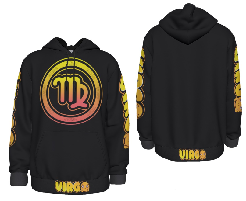 Virgo Style Logo Unisex Thick & Warm Pullover Hoodie