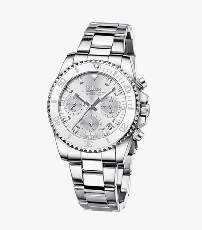 Women Elegant Chronograph Rotatable Bezel Watch